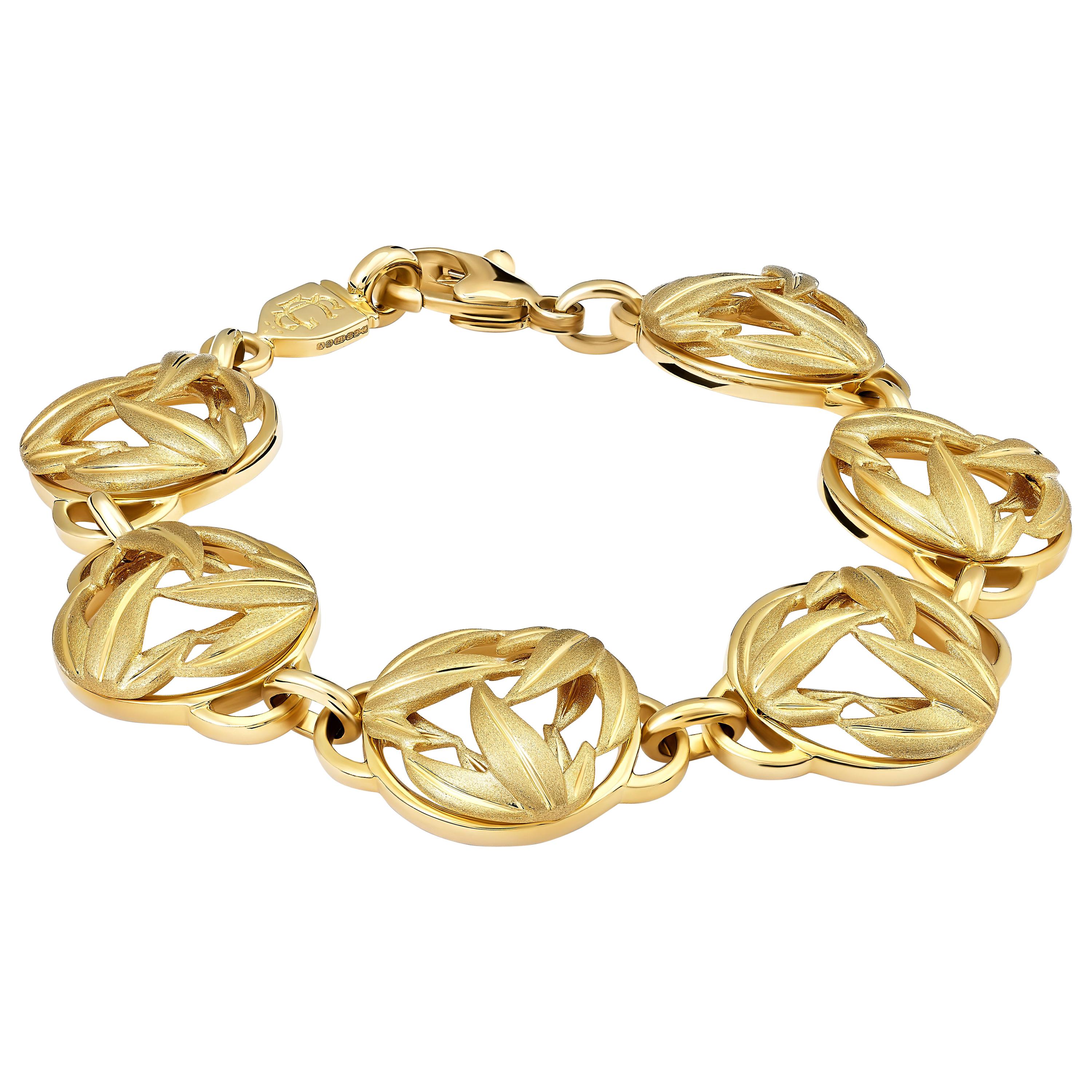 Cassandra Goad Bamboo 9 Karat Yellow Gold Necklace For Sale