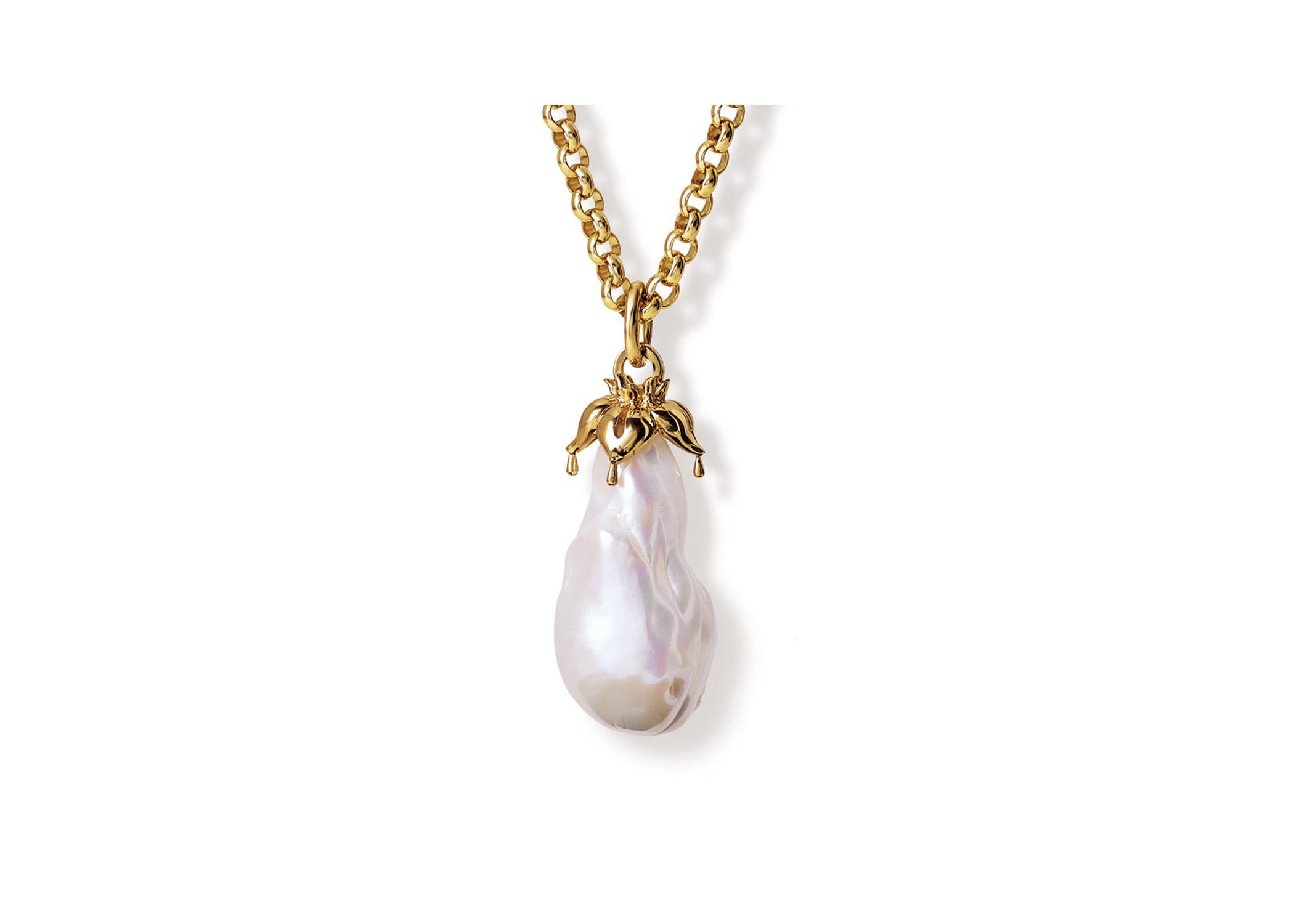 Cassandra Goad Iris Baroque Pearl Pendant In New Condition For Sale In London, GB