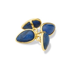 Cassandra Goad Ovale Lapis Lazuli Gold Cufflinks