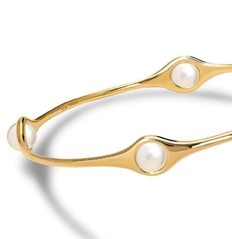 Cassandra Goad Persephone Gold and Pearl Bangle In New Condition In London, GB