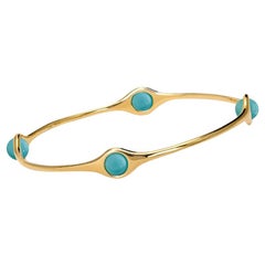 Cassandra Goad Persephone Gold and Turquoise Bangle