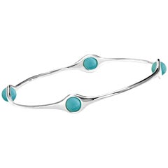 Cassandra Goad Persephone Silver and Turquoise Bangle