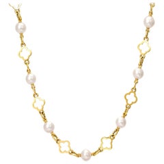 Cassandra Goad Star Anise Pearl and Gold Necklace