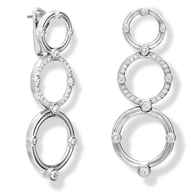 Cassandra Goad Volo d'Angelo Drop Earrings in White Gold and Diamonds ...