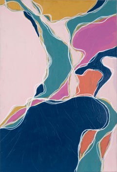 Topographique IV - Composition abstraite en acrylique sur toile