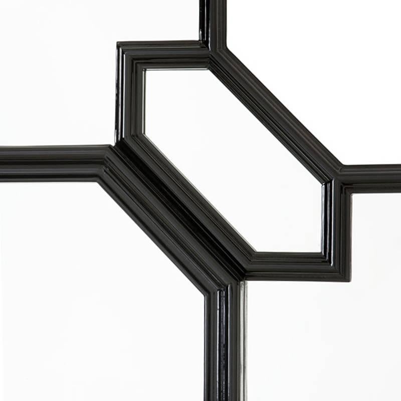 Cassandre Mirror in White or Black Lacquered Finish 1