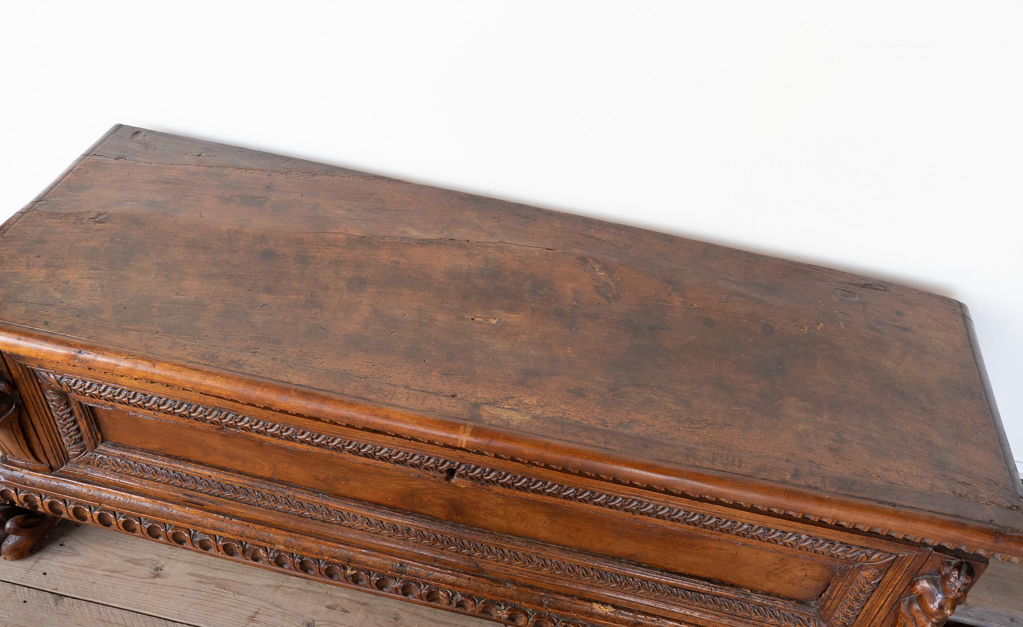18th Century and Earlier Antique Venetian walnut chest