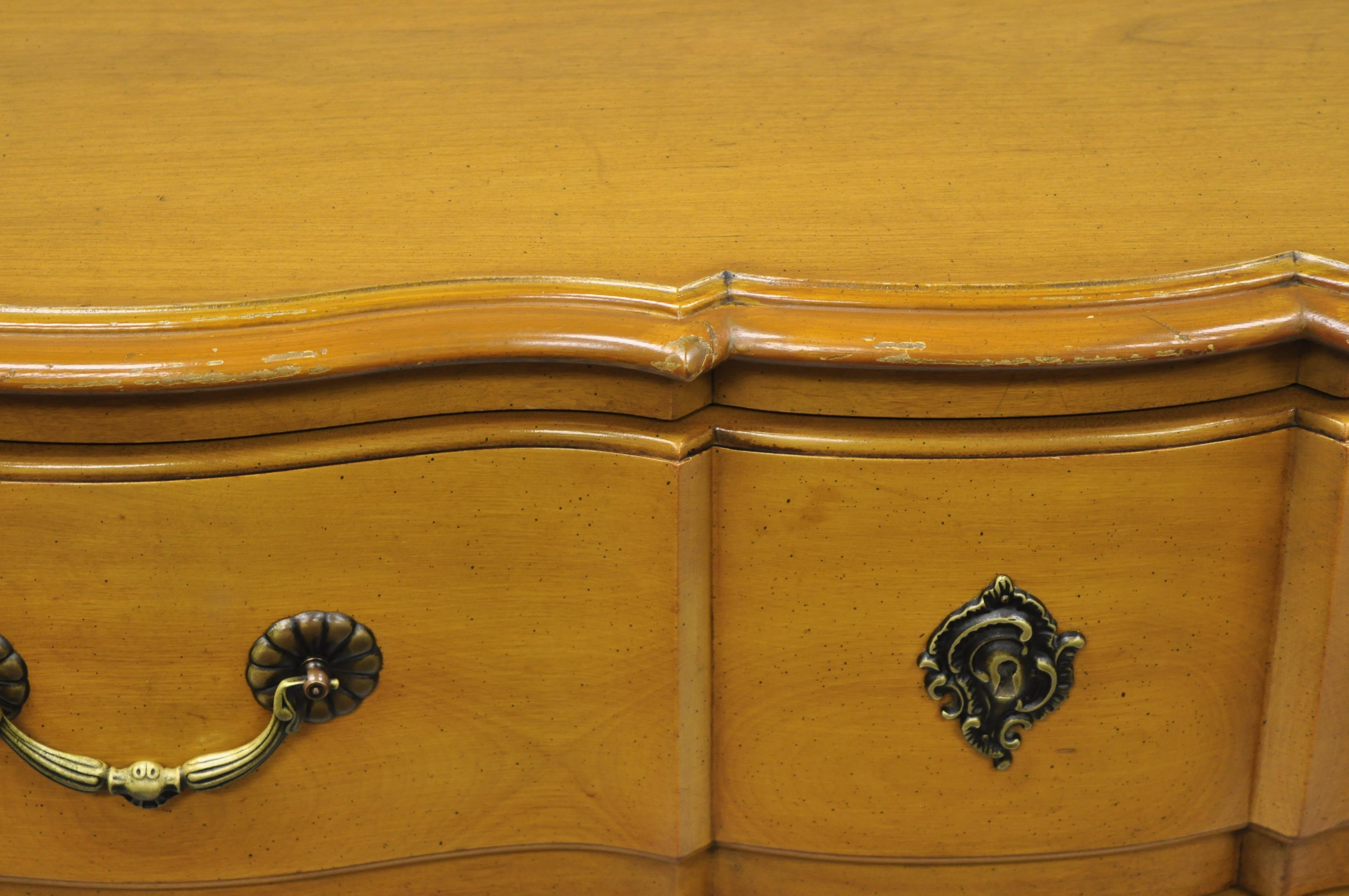 Cassard Country French Provincial Louis XV Style Commode Fruitwood Chest Drawers 2