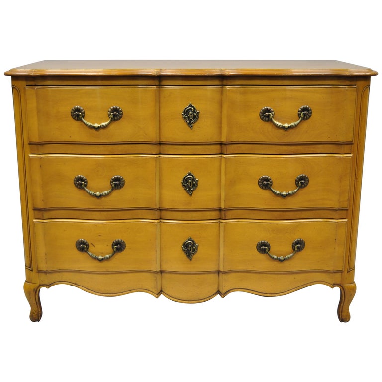 Cassard Country French Provincial Louis Xv Style Commode Fruitwood