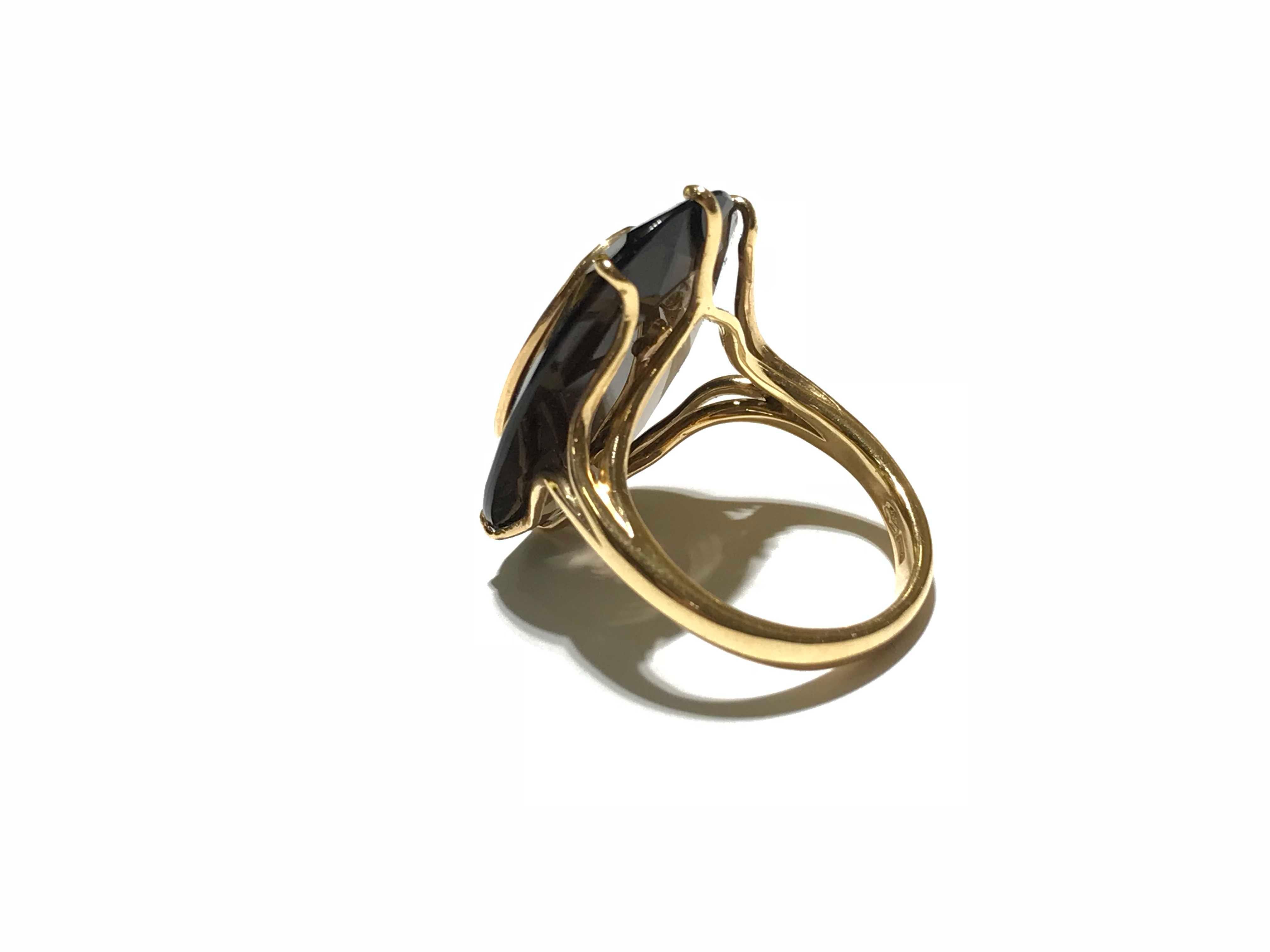 Cassato Smokey Quartz Diamond Ring In New Condition For Sale In Toronto, Ontario