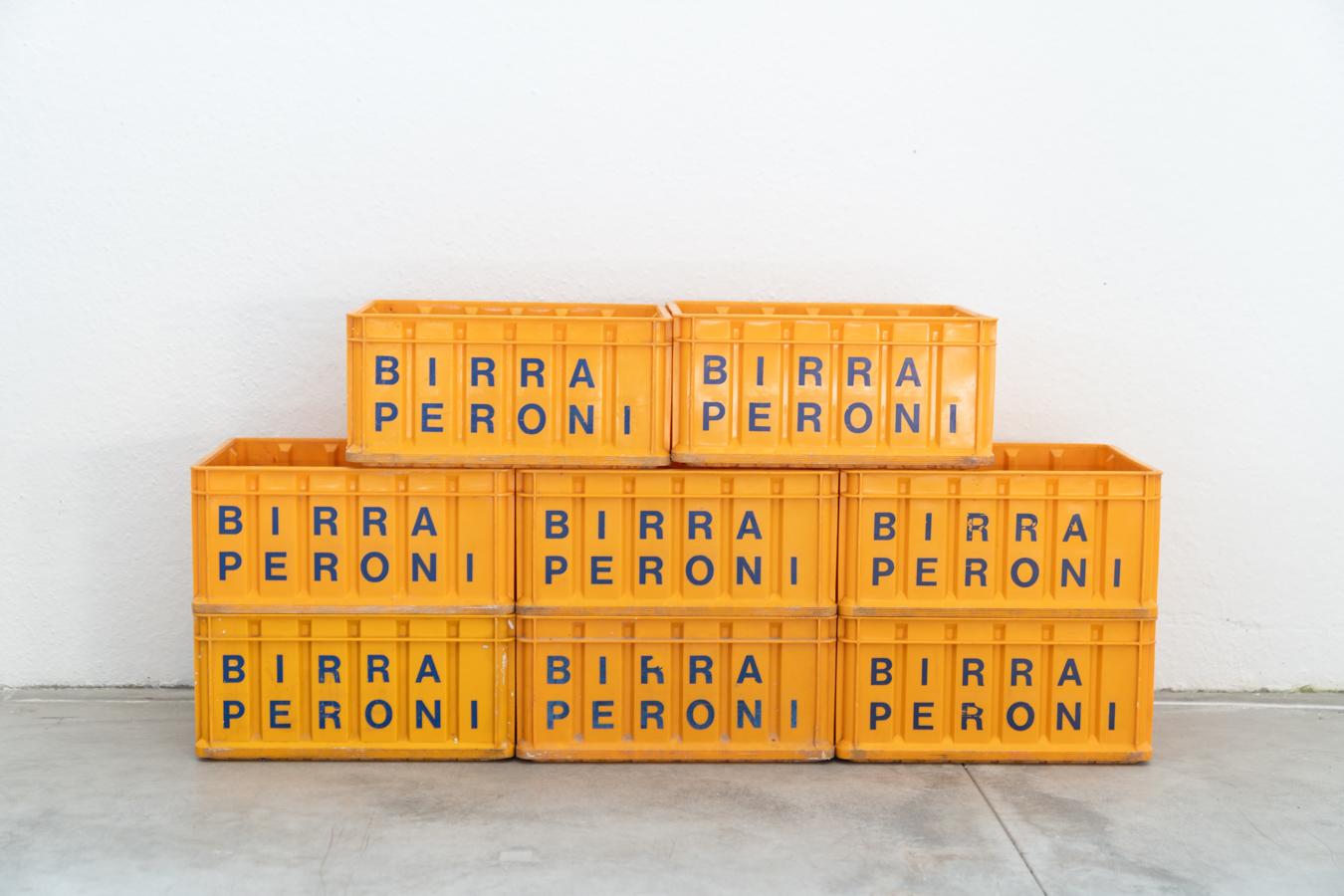 Vintage Peroni beer plastic crates, set of 8. 1970-1980 For Sale 10