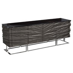Casse Premium Contemporary Sideboard in Leather and Marble by Mansi London