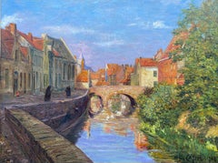 "A View of Bruges" by Cassel Leon, Lille 1873 – 1937 Paris, French, Signed