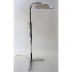 Casella Style Adjustable Chrome Floor Lamp