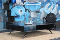 Cassette Coffee Table in Raw Steel