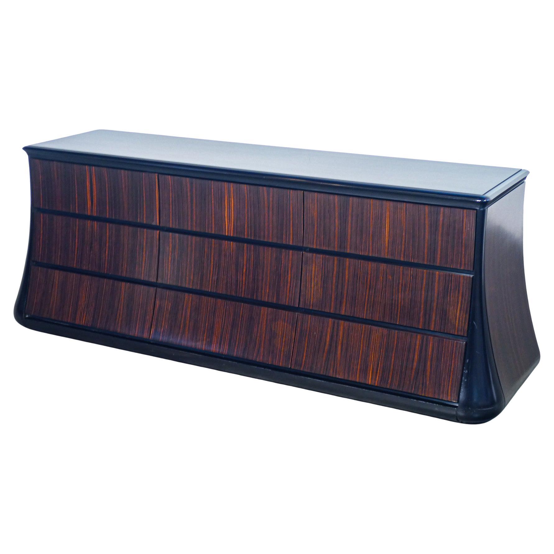 Nine-drawer chest of drawers, mod. Frank, design Luciano FRIGERIO. Desio, 1960s For Sale