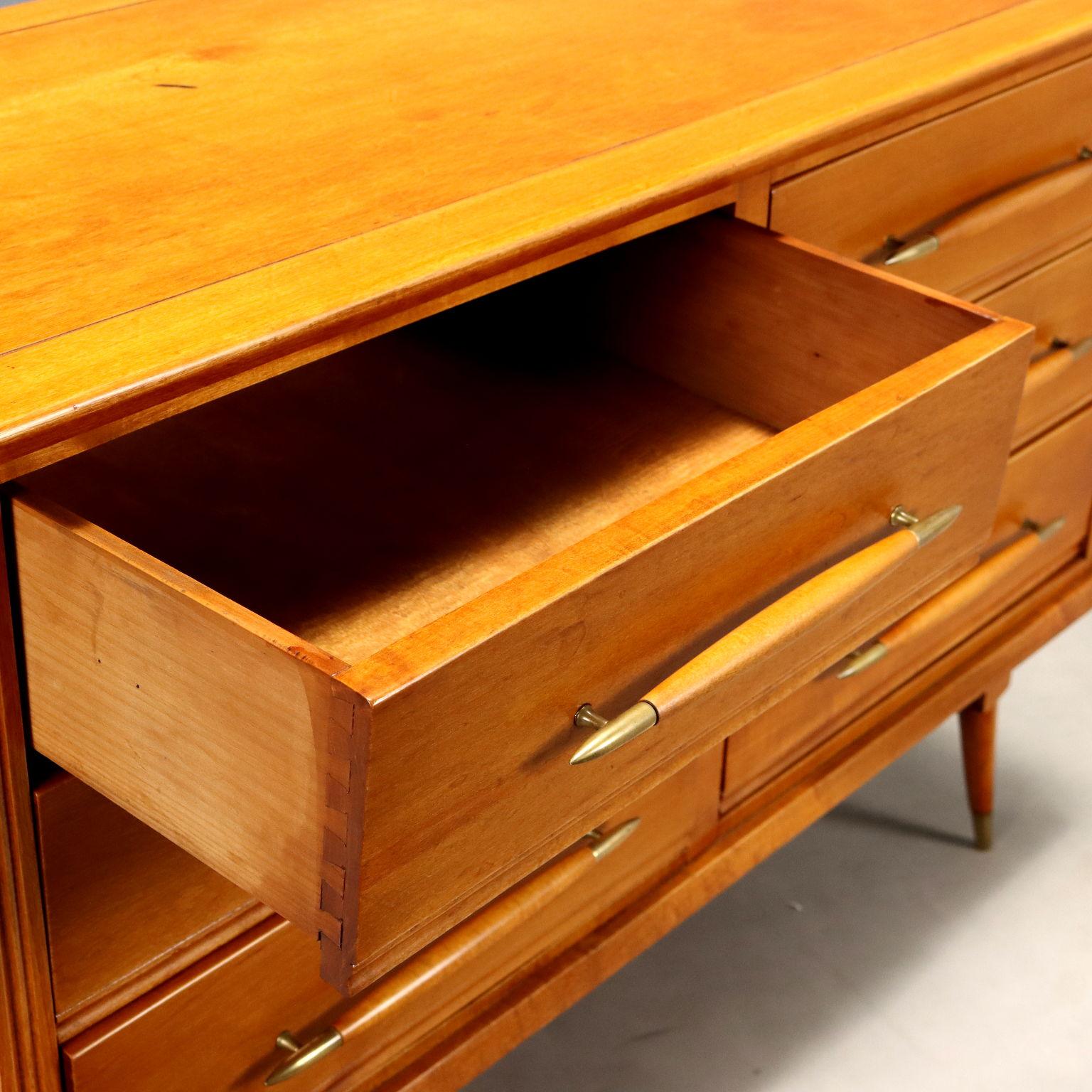 Italian Commode à six tiroirs 1960 en vente