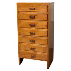 Hohe Kommode / Wochenkommode, 1950er Jahre, italienische Herstellung