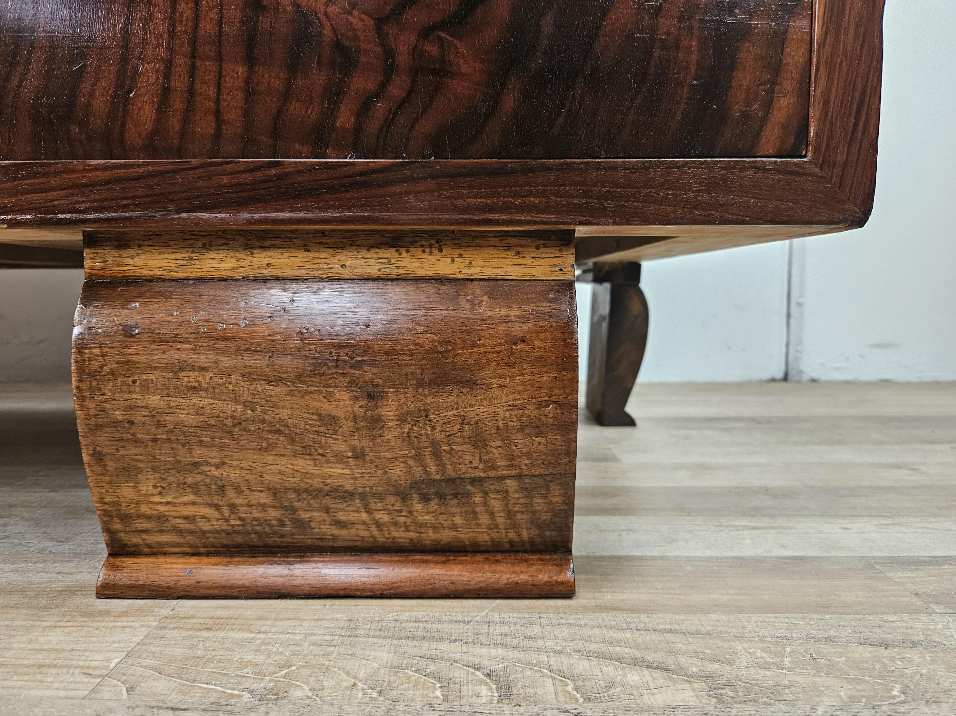 Art Deco chest of drawers with six drawers and transparent handles 20th century For Sale 8