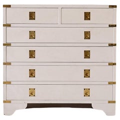 White 6-drawer chest of drawers