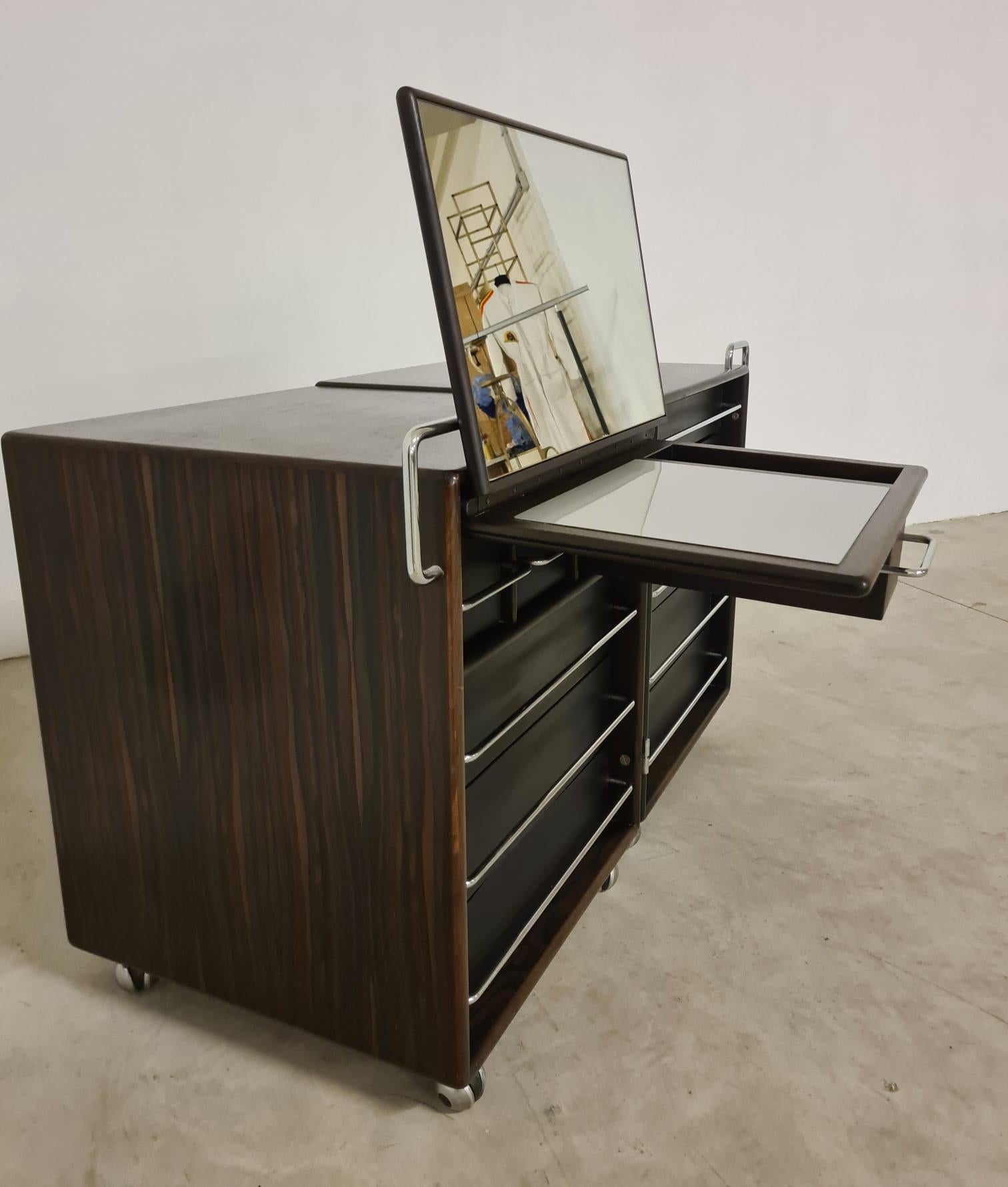 Cassettiera con specchio di Fabio Lenci per Bernini in vendita 6