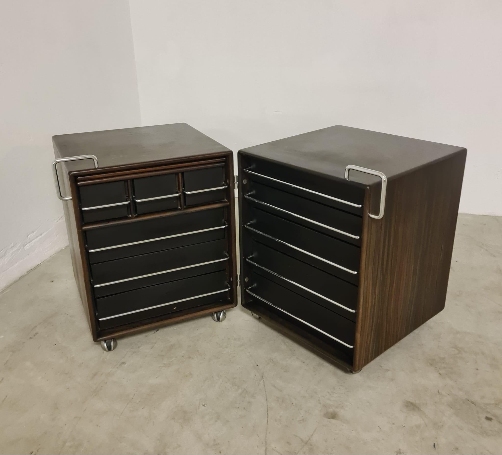 Cassettiera con specchio di Fabio Lenci per Bernini in vendita 11