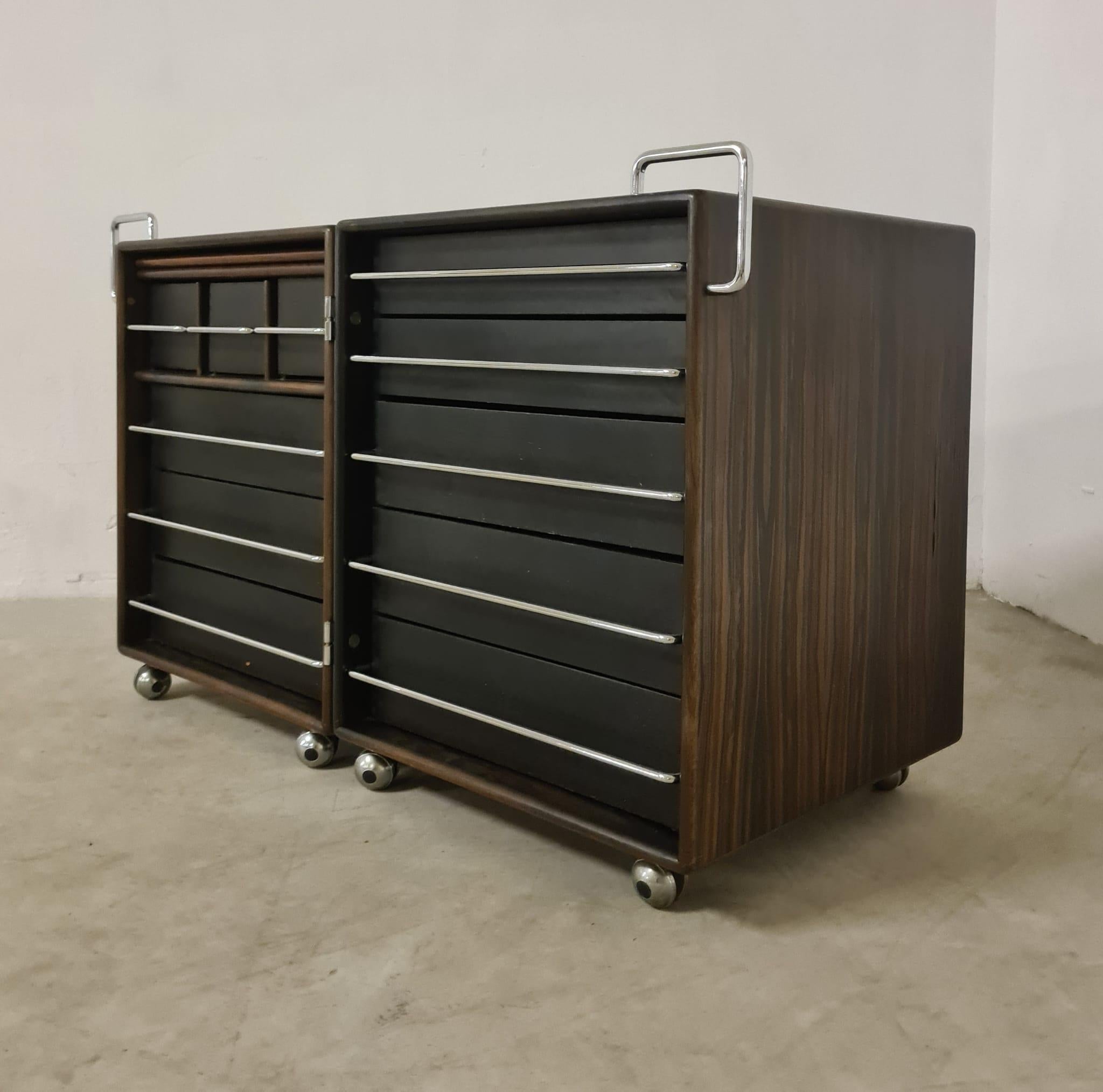 Cassettiera con specchio di Fabio Lenci per Bernini in vendita 2