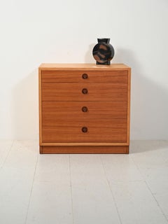 Dänische Kommode aus Buche und Teakholz von Børge Mogensen