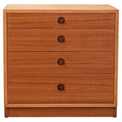 Dänische Kommode aus Buche und Teakholz von Børge Mogensen