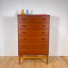 Commode en teck FDB Møbler par Poul Volther, années 1960