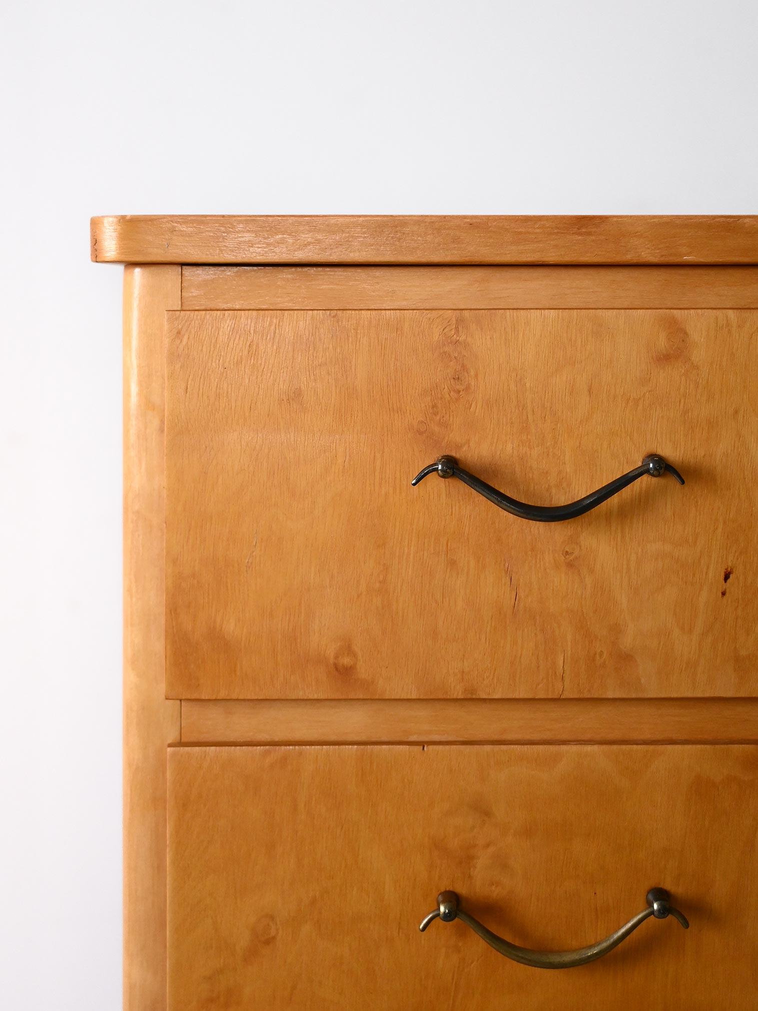 Mid-20th Century Birch chest of drawers produced in the 1960s For Sale