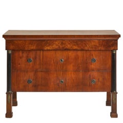 Wooden chest of drawers with raised feet, 1890s