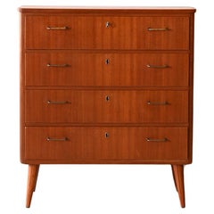 Mahogany chest of drawers with 4 drawers