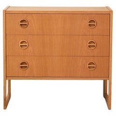 Cassettiera in rovere di Arne Wahl Iversen