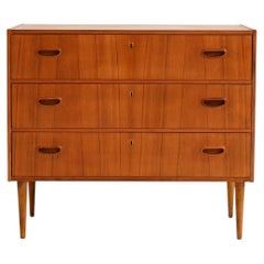 Karlit teak chest of drawers, Sweden, 1950s/60s