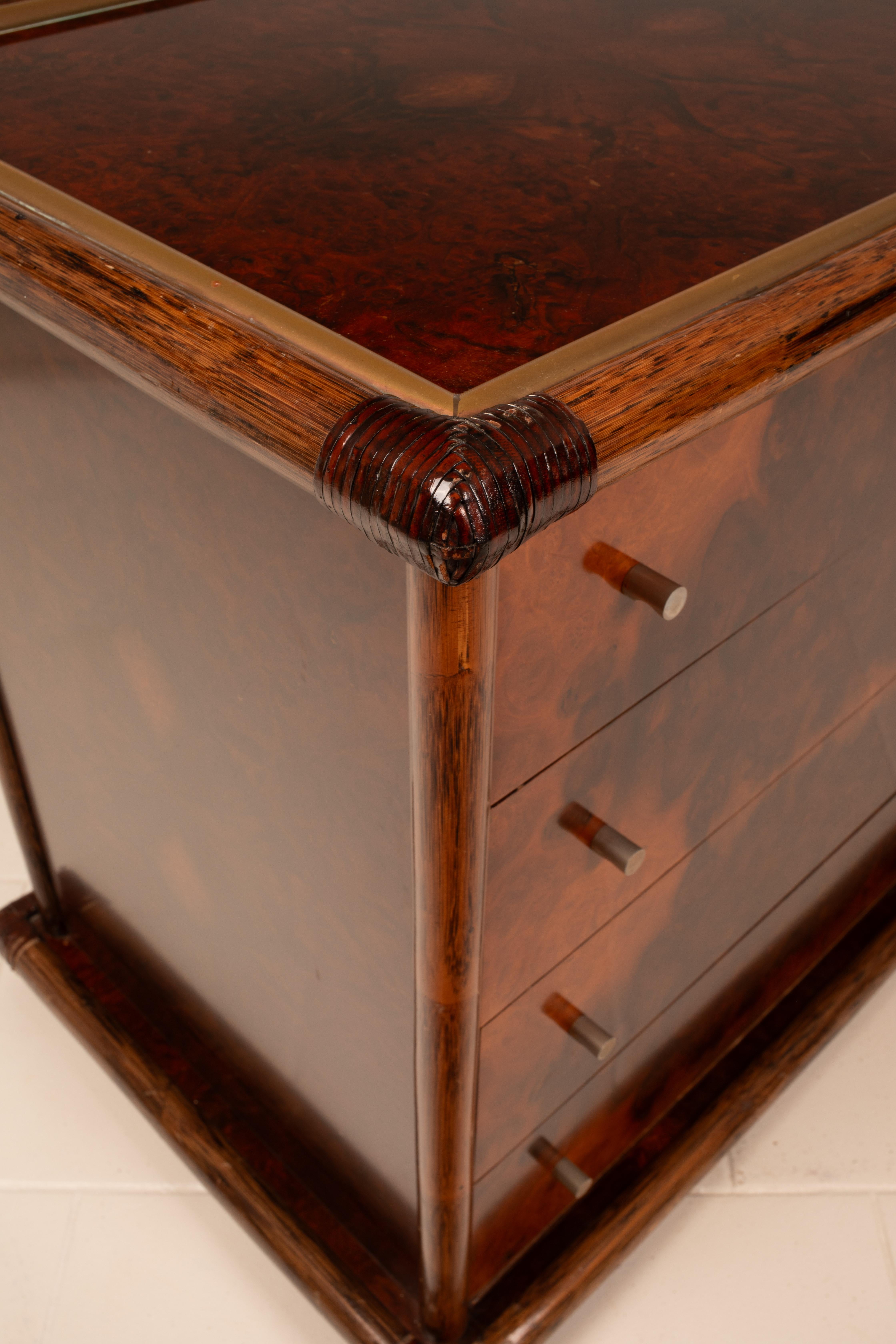Ottone Rare Marango Chest of Drawers by Alberto Smania for Studio Smania Interni 1960 in vendita