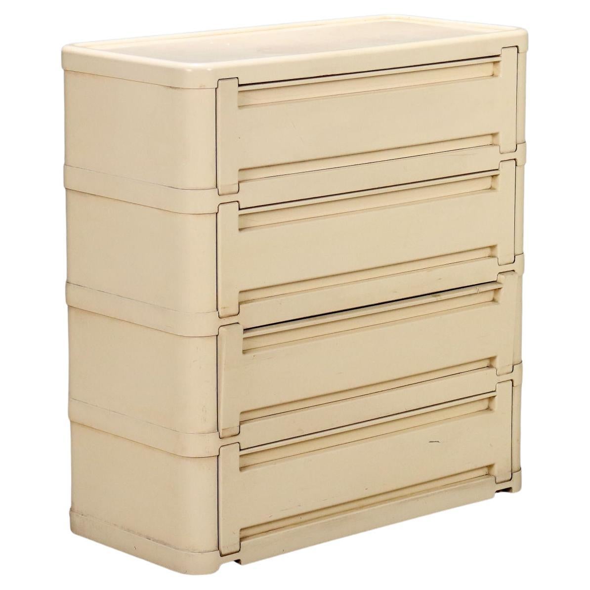 Cassettiera Modulare '4963' di Olaf von Bohr per Kartell anni 70