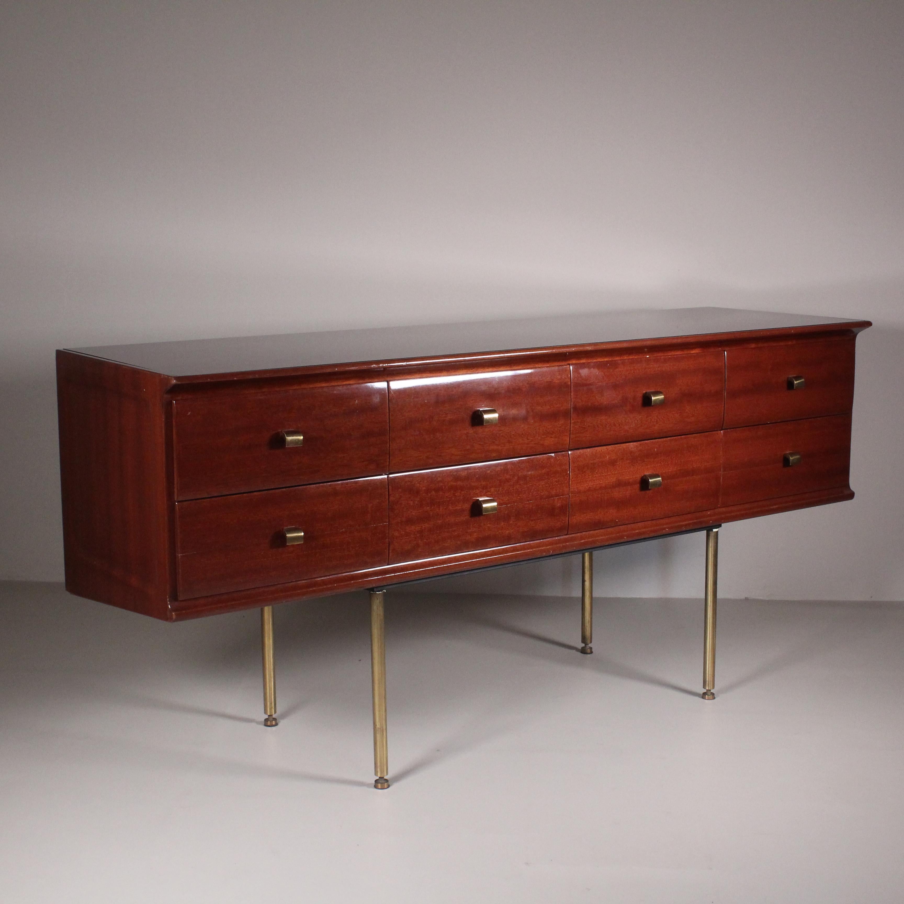 Mid-20th Century Osvaldo Borsani chest of drawers, 1960 For Sale