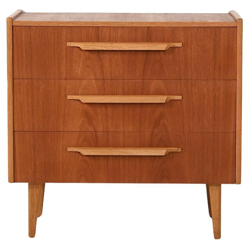 Cassettiera scandinava ’50-60 in teak e rovere