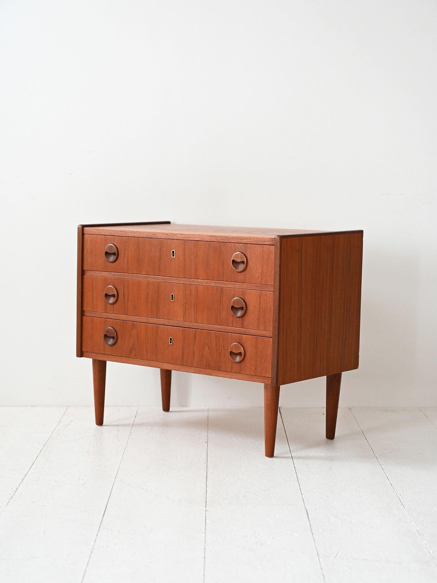 Scandinavian Cassettiera scandinava anni ’50/’60 in teak For Sale