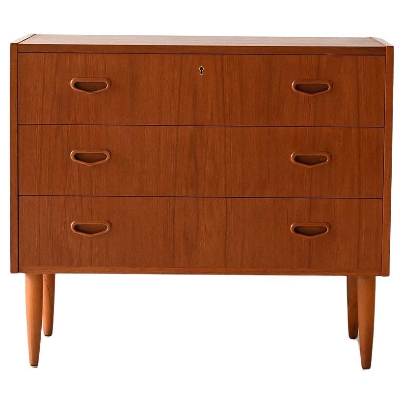 Cassettiera scandinava anni ’60 in teak