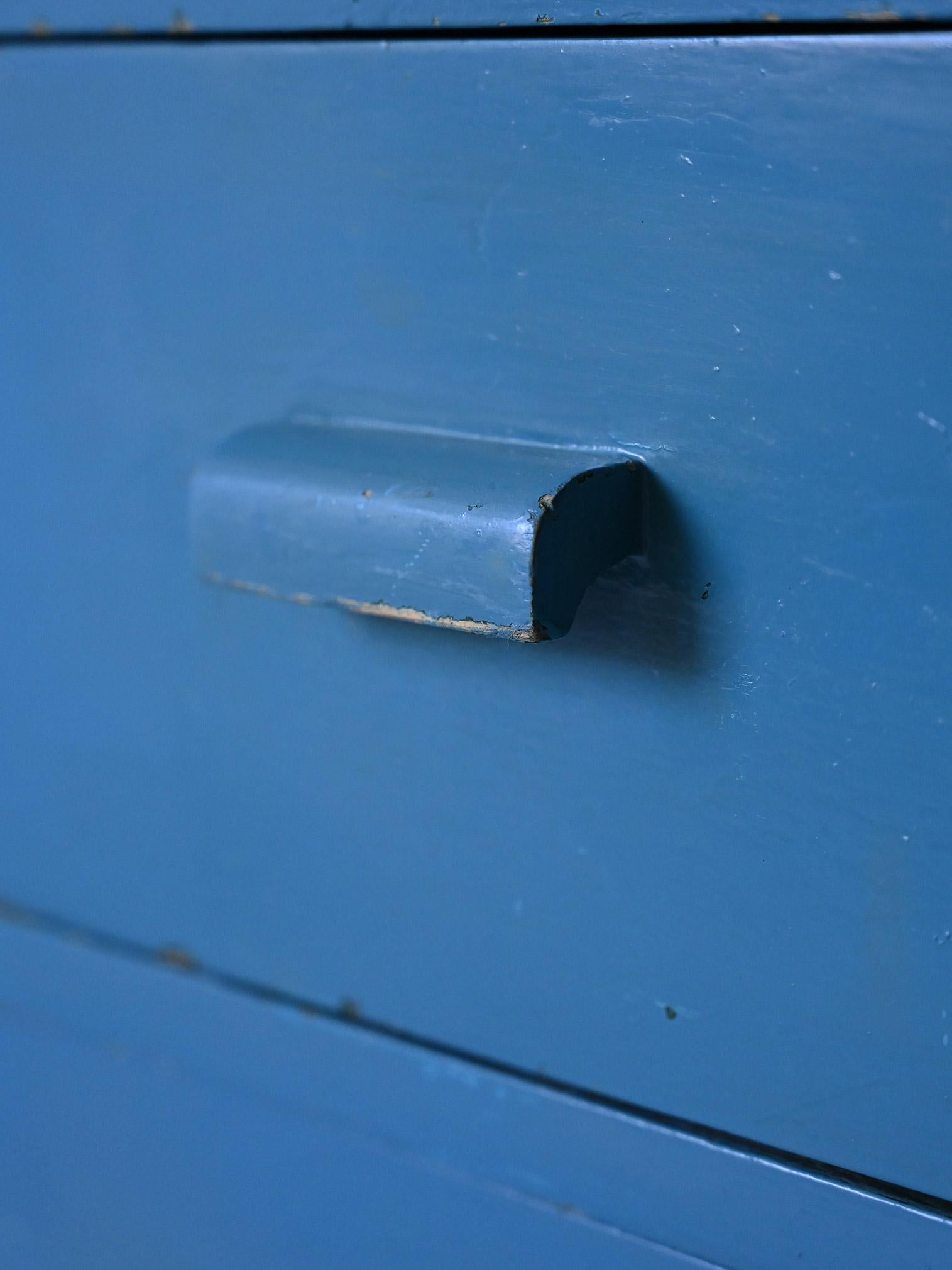 Skandinavische Kommode in Blau 2