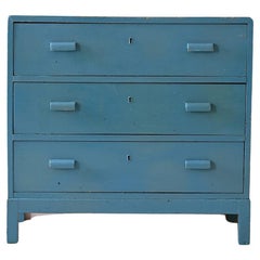 Skandinavische Kommode in Blau