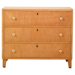 Cassettiera scandinava in olmo anni 40/50