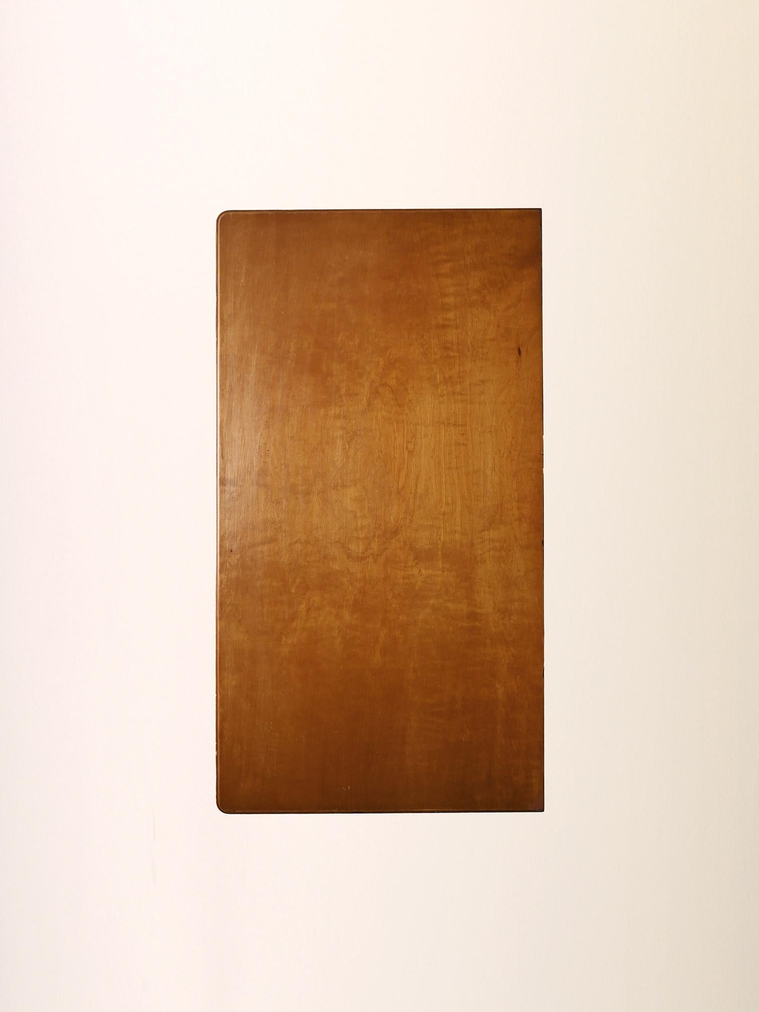 Scandinavian oak and burl chest of drawers For Sale 3