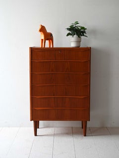Commode scandinave en teck des années 1950/60