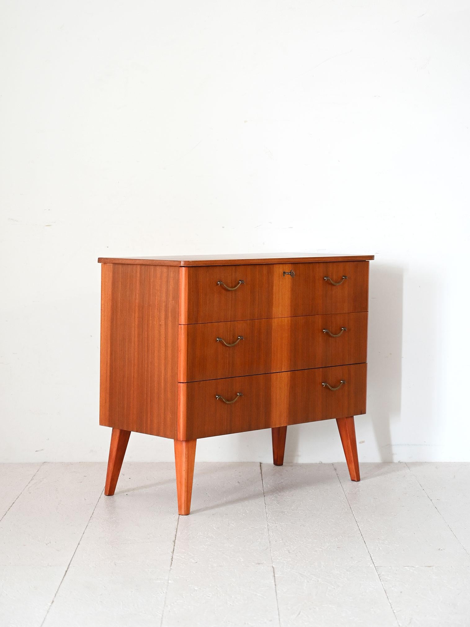 Scandinavo moderno Cassettiera scandinava in teak anni '50/'60 in vendita