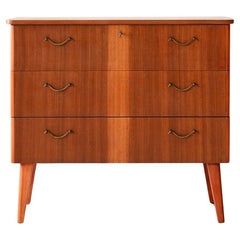 Vintage Scandinavian teak chest of drawers from the 1950s/60s