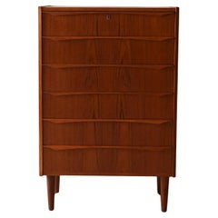 Commode scandinave en teck des années 1950/60