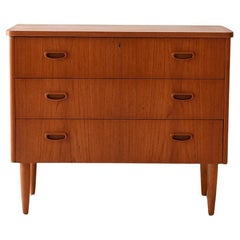 Cassettiera scandinava in teak anni ’60